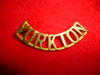 M158a - The Yorkton Regiment of Canada Brass Shoulder Title Badge  